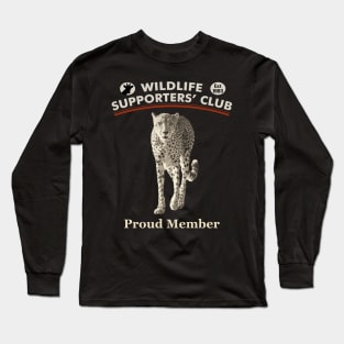 Cheetah on Patrol Wildlife Supporters' Club Long Sleeve T-Shirt